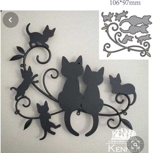 Metal Cutting Dies Cut Mold Animal cat Decoration Scrapbook Paper Craft Knife Mould Blade Punch Stencils