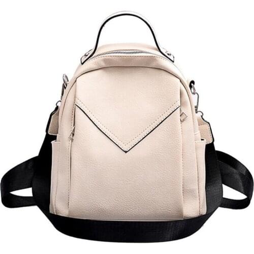 Fashion Women Leather Backpack Small PU School Bag Backpacks For Teenager Girls Rucksack Vintage Shoulder Bags Mochila Feminina