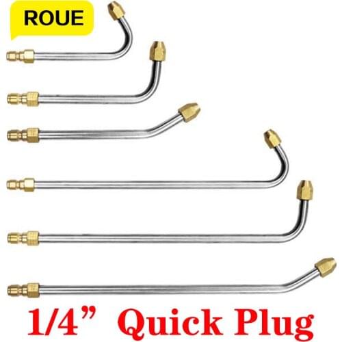 High Pressure Washers 6 Size Car Washer Metal Jet Lance Water Gun Wand Extension Cleaner Attachment Lance for 1/4" Quick Connect