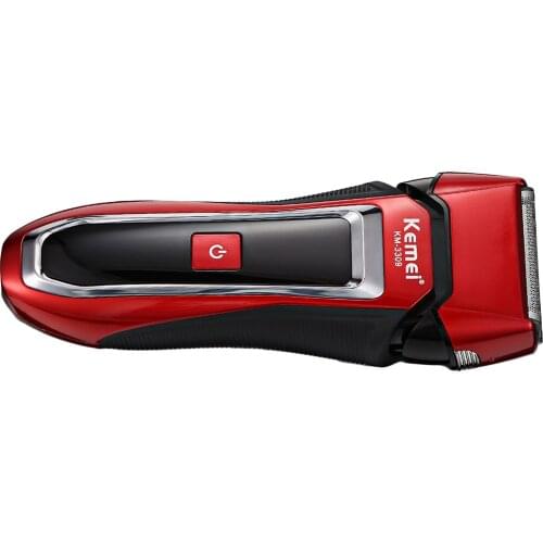 Men 3D Waterproof Beard Shaver USB Electric Rotary Groomer Birthday Gift