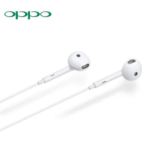 New OPPO MH135 semi-in-ear earphones with 3.5mm universal interface earplugs for music sports Android Huawei Xiaomi