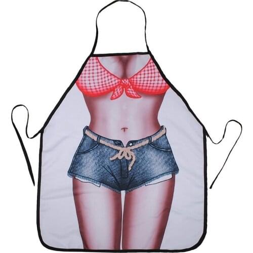 New Bikini & Shorts Sexy Kitchen Apron Funny Creative Cooking Aprons for Women Ladies Girlfriend Christmas Gifts