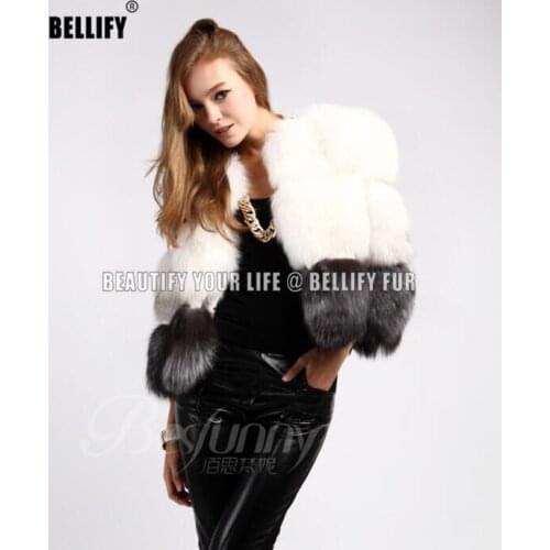 Autumn winter thick warm fur outerwear short jacket for women new horizontal design nice genuine fox fur coats luxury S-6XL