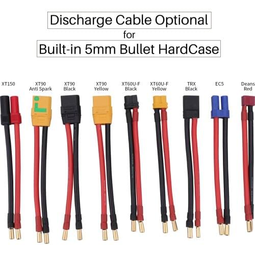 Discharge Cable 5mm Bullet Banana to Female Deans T XT60 XT90 XT90-S XT150 EC5 TRX for HardCase 2S 3S 4S 5S 6S Car Battery