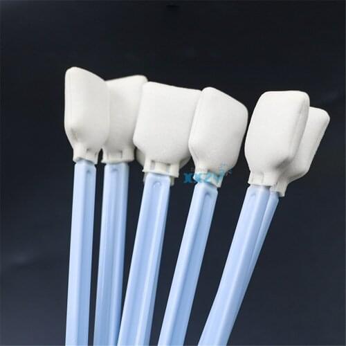 100PCs Ink brush For Inkjet printer print head cleaning Stick swab for solvent printer printhead 23cm long cotton swab