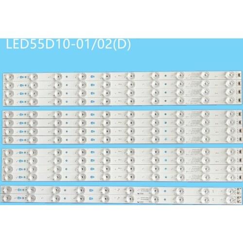 LED Backlight strip For Original Haier U55H3 LS55H510X LS55A51 LED55D10A/B-ZC14AG-01 1pcs=10lamp 1.7 Cm wide