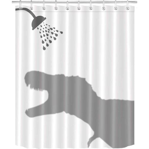 Seascape Shower Curtain Traditional Greek Door Ocean and Santorini Island Waterproof Anti-mold Polyester Fabric Bathroom Curtain