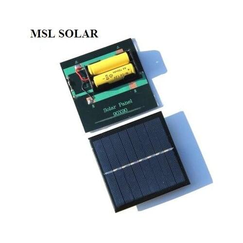 ALLMEJORES 1W 2V 4V Solar Panel Charger For AA Battery Solar Rechargeable battery.Solar Charger For DIY Toys and Power Source