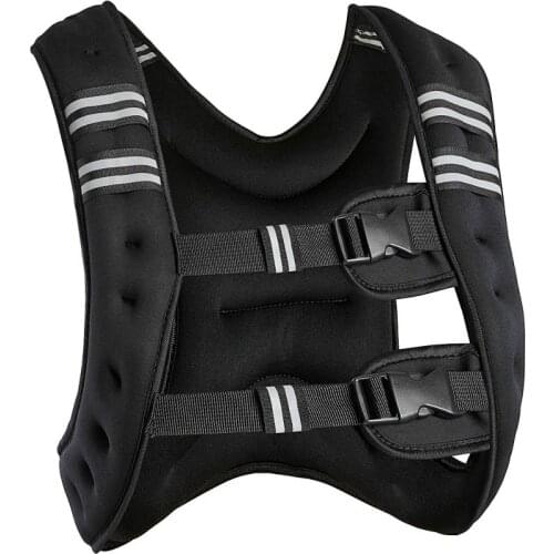 10KG Exercise Loading Weight Vest Boxing Running Sling Training Workout Fitness Adjustable Waistcoat Jacket Leka Clothing