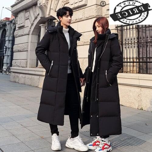 Winter Jacket Men Long Thicken Hooded 20% White Duck Down Coat Women Coats Couple Models Fashion Clothes Abrigo Hombre 1a