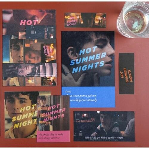 15Sheets of 8style Literary Theater Series Classic Film Television Footage Jounal Decoration Stickers Movie Scrapbook