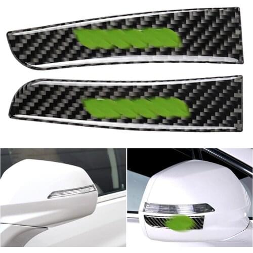 2Pcs Carbon Fiber Car Side Rearview Mirror Frame Trim Stickers for Cadillac XT5 Детали интерьера автомобильные товары