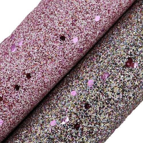 30x134cm Fine Glitter Fabric PU Faux Leather For Wallpaper DIY Home Decoration Earring CN274