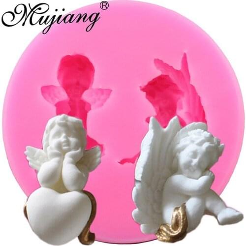 3D Angel Baby Soap Silicone Mold Cupcake Topper Fondant Cake Decorating Tools DIY Cookie Baking Candy Chocolate Gumpaste Mould