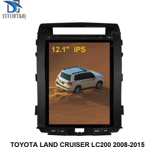 Car Audio Vertical screen Tesla Android 9.0 Car GPS navigation for TOYOTA LAND CRUISER LC200 2008-2015 Car Multimedia player BT