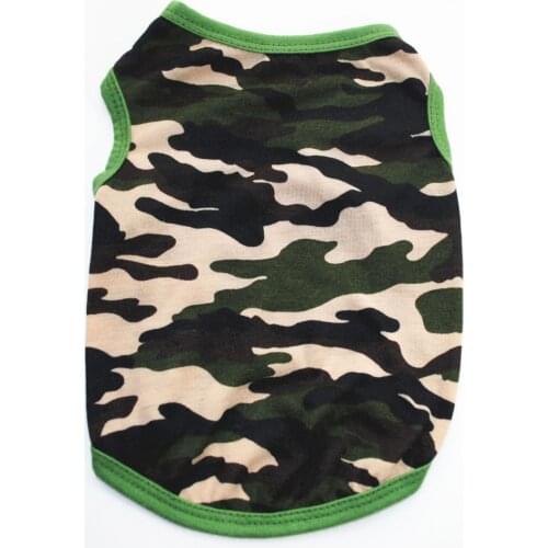 Camisetas Perro Camouflage Dog Clothes Pitbull Clothes Vest For Dog Yorkshire Terrier T-shirt Cat Tee Summer Breathable Cotton