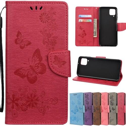 A12 Case on for Samsung Galaxy A12 SM-A125F/DSN Funda Retro Flip Cover for SamsungA12 A 12 Cases Card Slot Vintage Leather Etui