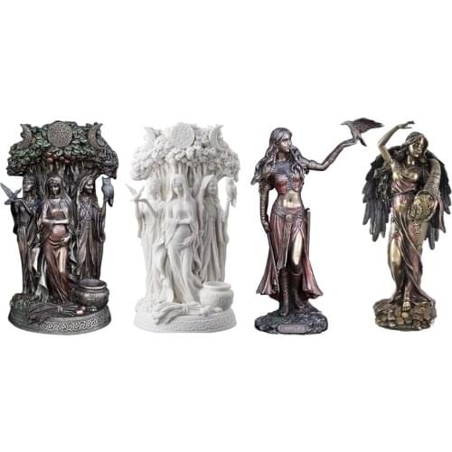 Blessed Celtic Goddess Celtic Goddess Lilies Garden Statue Blessed Celtic Goddess Decorative Figurine