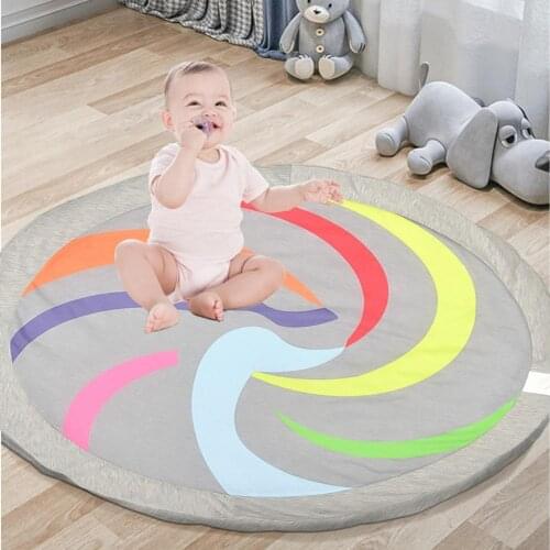 Childrens Crawling Mats Simple Style Rainbow Carpets For Kids Infant Play Mat A Decorative Blanket, A Photo Background Blanket