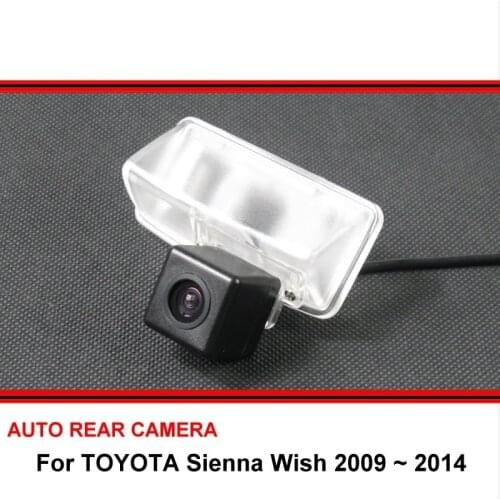 For TOYOTA Sienna Wish 2009 ~ 2014 Car Reverse Backup HD CCD Night Visio Waterproof Wide Angle Rearview Parking Rear View Camera