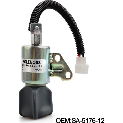 Fuel Shutoff Solenoid OEM SA-5176 1756ES-12SUC5B1S5 12V For Kubota YC101553
