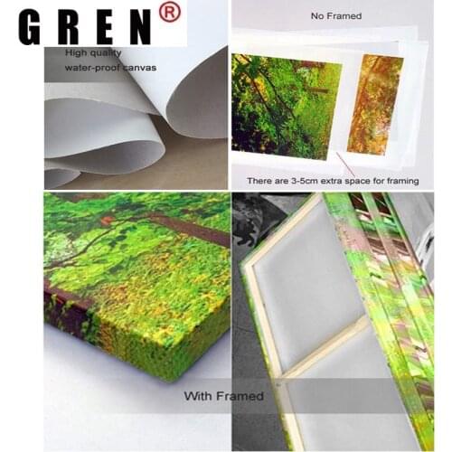 GREN HD Printed 5 Pieces Canvas Art Hindu God Ganesha Elephant Painting hindu-god-canvas dropshipping canvas Wall art home decor