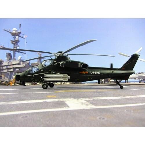 Fire phoenix WZ-10 simulation model of Z10 alloy aircraft straight 10 armed helicopter model 1:32 China Army