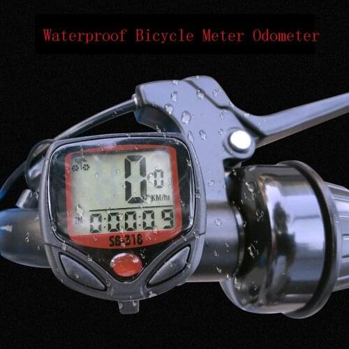 Sunding Waterproof Bike Computer Bicycle Meter Odometer Speedometer Cycling Computer Velocimetro Wired Stopwatch LCD Display