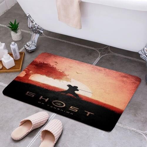 Samurai Ghost of Tsushima 3D Print Doormats Rectangle Non-Slip DoorMat Bedroom Kitchen Entrance Print Door rugs Dropshipping