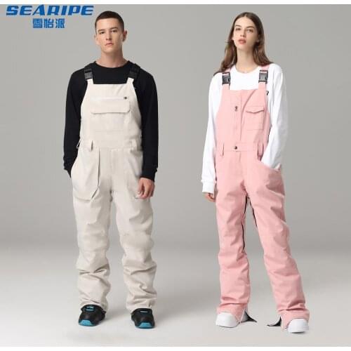 Ski Pants High-waisted Men And Women Outdoor High Quality Windproof Waterproof Warm Couple Snow Trousers Winter Ski Snowboard Pa