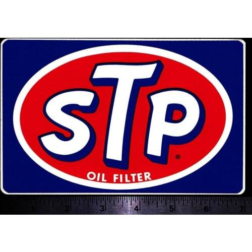For x2 STP Oil Filter - Original Vintage 80s Racing Decal/Sticker Richard Petty