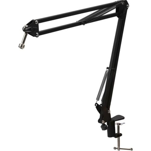 Microphone Scissor Arm Stand 75cm High Tabletop Boom Mic Suspension Mount for Blue Yeti Pro USB Microphone Holder