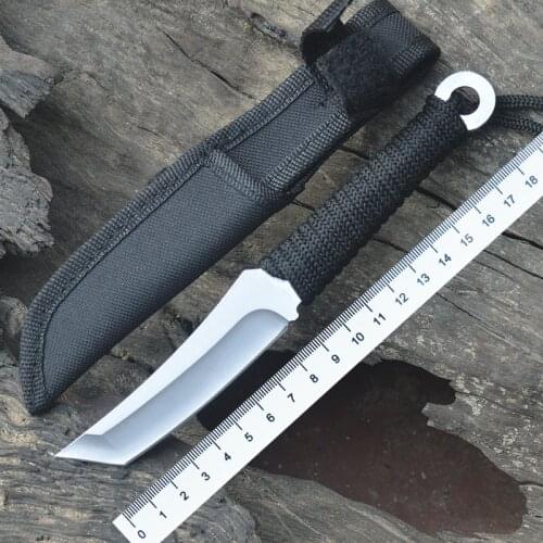 Mini Pocket Knives Tanto Fixed Blade Outdoor Portable Tactical Knife Camping Survival Rescue Tool Hunting EDC Self Defense EDC