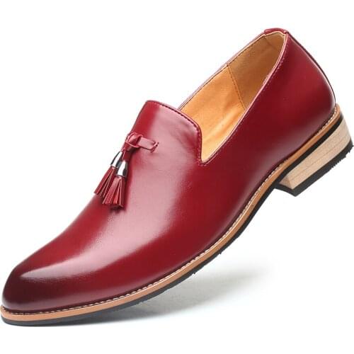 B68 Mens Shoes New Super Fiber Leather Comfortable Casual Wear-resistant Mens Business Dress Shoes Brock Small Leather Shoes