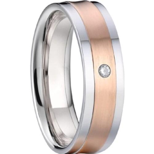 Rose Gold Color Engagement Rings for Women Anniversary Wedding Rings wholesale jewelry lots