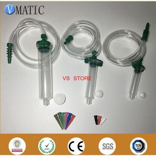 Free Shipping Quality Liquid Dispenser Solder Paste Adhesive Glue Pneumatic Syringe + Dispensing Needle Tip