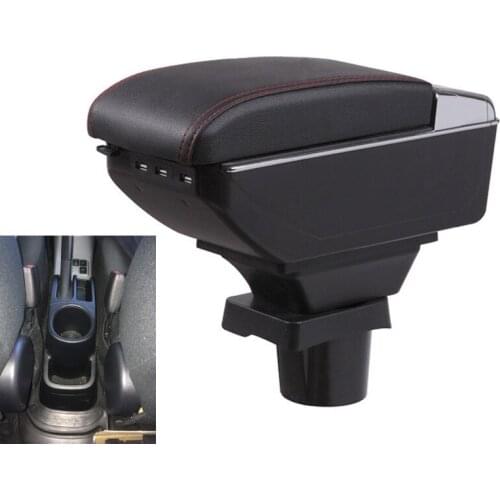 For ToyotaPrius C Prius C armrest box central Store content Storage box Aqua armrest box with cup holder ashtray USB interface