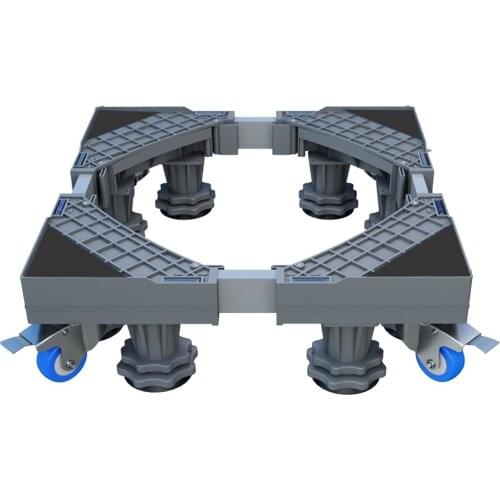 Washing Machine Base Bracket Movable And Adjustable Refrigerator Base 25 Tube 4 Feet 4 Single Wheel With Brake