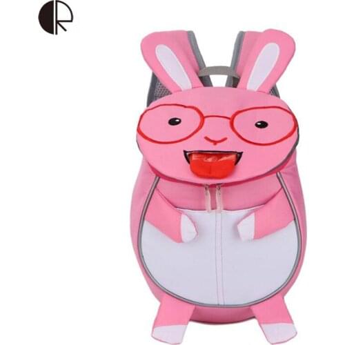 Hot Baby Boy/Girl Cartoon Anti-lost Backpack Kindergarten Cute Animal Backpacks Toddler Walking Leash Safety Harness Bag
