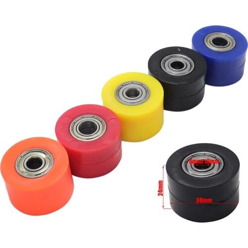 8/10MM Guide Sprockets Bearing Roller Pulley Wheel Tensioner Guide For Pit Dirt Bike Motorcycle Drive Chain