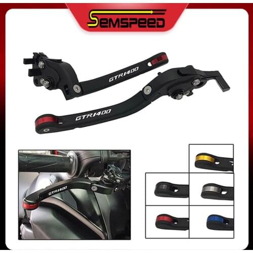Logo GTR 1400 Brake Clutch Levers For KAWASAKI GTR1400 gtr1400 CONCOURS 2007-2019 Motorcycle Adjustable Folding CNC Brake Levers