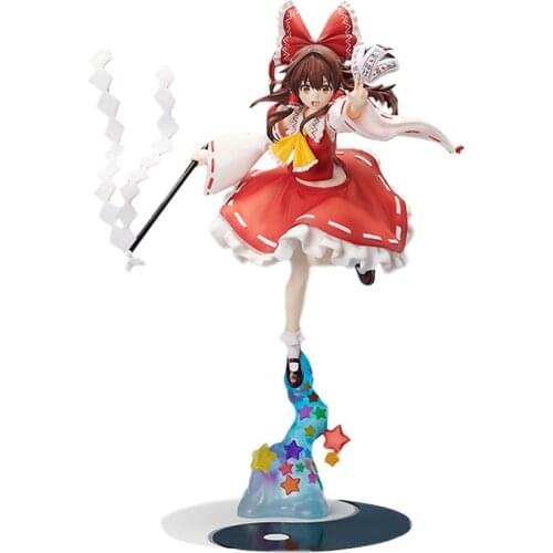Goods In Stock Hakurei Reimu Anime Figure Pvc 28Cm Anime Touhou Project Periphery Collectibles Anime Models Figural Series Toys