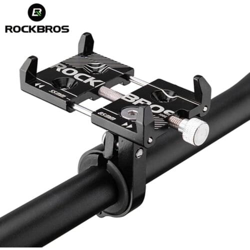 ROCKBROS 3.5"-7.15"inch Universal Bicycle Phone Holder Aluminum Adjustable MTB Road Bike GPS Phone Mount Stand Holder Smartphone