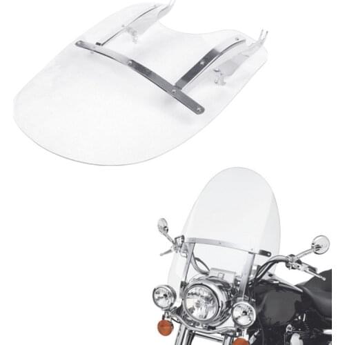 Motorcycle Clear Windscreens Wind Deflectors For Harley Davidson Softail Slim Heritage Fat Boy Classic Deluxe 2000-2017 2016