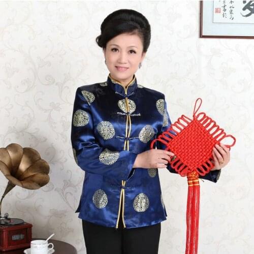 Chinese Traditional Costumes Men Women Jacket Wedding Party Wear Chinese New Year Tops Vintage Mandarin Collar Tang Suit