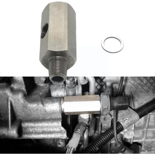 1/8'' NPT Oil Pressure Sensor Tee To NPT Adapter Turbo Joint Supply Line Famale Gauge Accessories Feed Male Auto Connector X8X7
