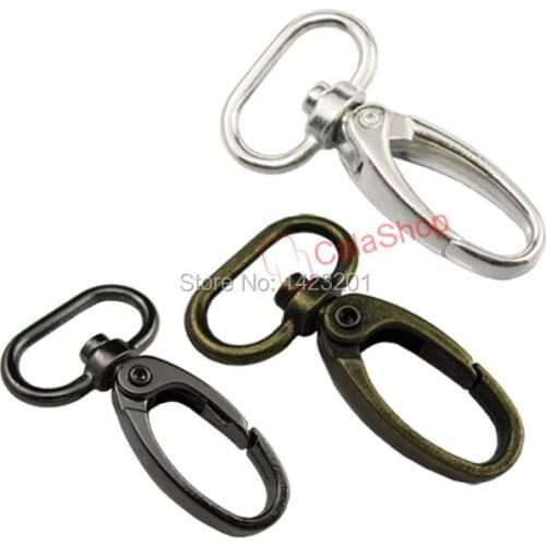 50 pcs 5/8" 16mm Metal Swivel Lobster Clasps and SNAP Hook Auto Close Silver 3 color choice F37