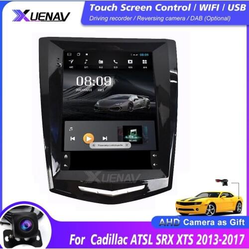 Car Radio Stereo Big Screen Car Multimedia Player For Cadillac ATSL SRX XTS 2013-2017 GPS Navigation Audio Radio head unit play