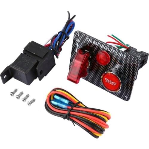 Car 12V Switch Ignition Engine Panel Switching Start Push Racing Car Button 2 Toggle