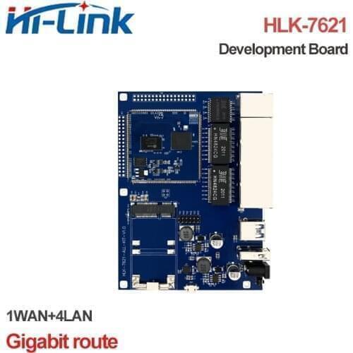 Free Ship Gigabit Ethernet Router module Test Kit/Development board HLK-7621 with MT7621A chipset